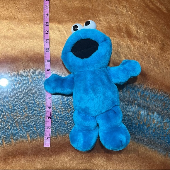 Vintage 90s Tyco Plush Tickle me Cookie Monster works 1996 Sesame Street toy - Picture 8 of 9